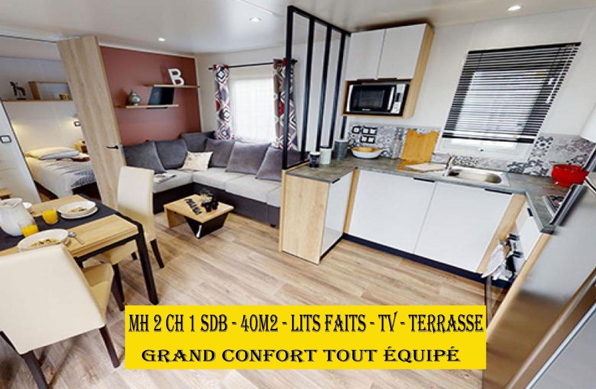 Mh6Pers-2Ch-1Sdb-Lits Faits-40M2-Terrasse-Tv--Grand Confort-Empl Calme-Kerlann Пон-Авен Екстериор снимка